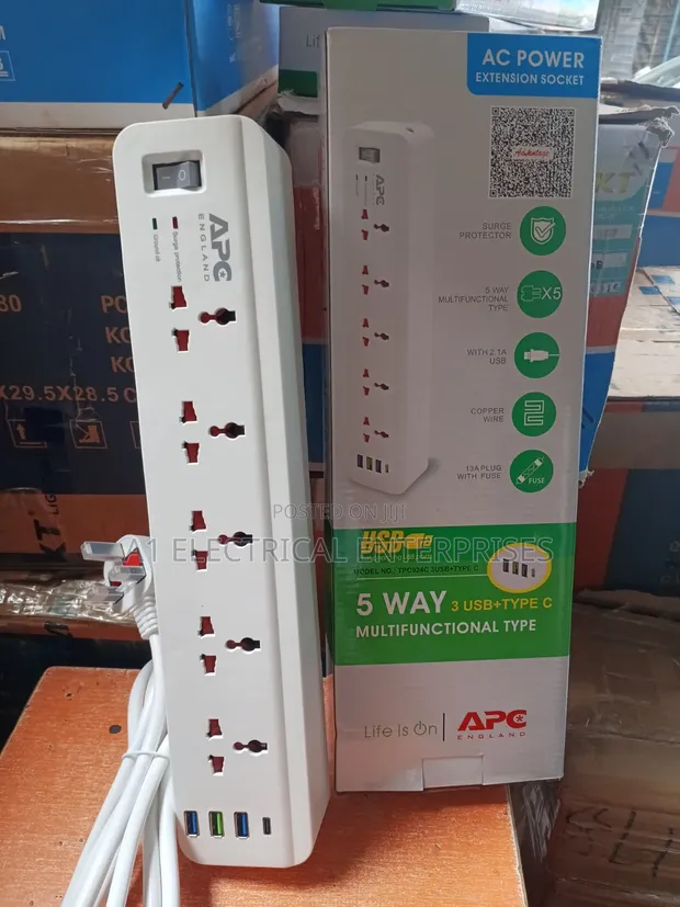 APC Extension Socket with USB Port - 1