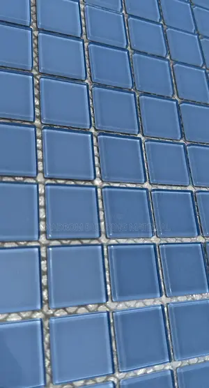 Light Blue Glass Pool Mosaic Tiles