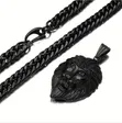 Black Cuban Chain da Pendant - 3