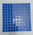 Mid Blue Glass Pool Mosaic Tiles - 1