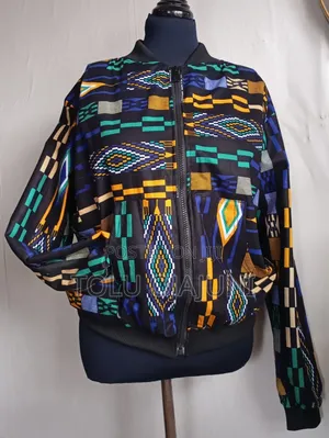 Ankara Bumper Jacket - Cotton, L/XL