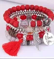 Beaded Bracelet - Various Colors - 4