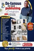 De-Famous Art & Publishing: Printing, Zane Zane & Branding - 5