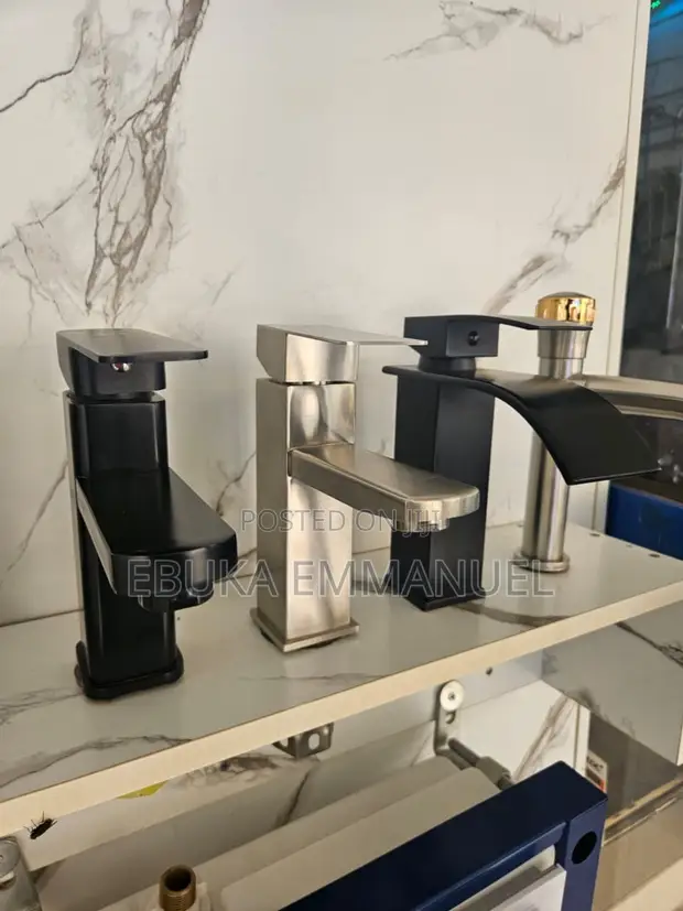 Square Basin Mixer Tap (Hot & Cold) - 1