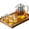 5-Piece Glass Tea and Coffee Pot Set - 1