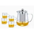 5-Piece Glass Tea and Coffee Pot Set - 2