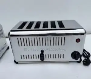 Commercial 6-Slice Stainless Steel Electric Bread Toaster
