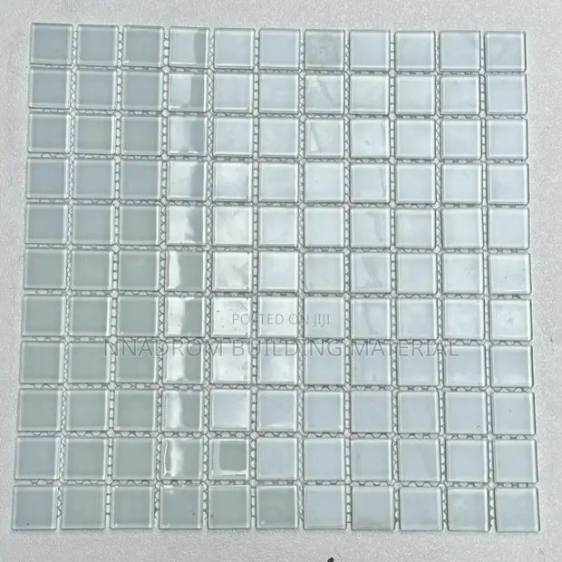 White Glass Mosaic Tiles (30x30cm) - 1