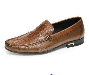 Men's Brown Leather Loafers - Size 40-43