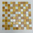 Yellow and White Glass Mosaic Tiles - 2