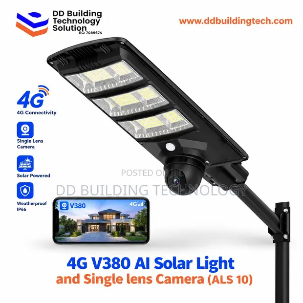 4G V380 AI Solar Light & Camera (ALS 10) - 1