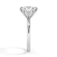 Moissanite Sterling Silver Ring - Size 7 - 2