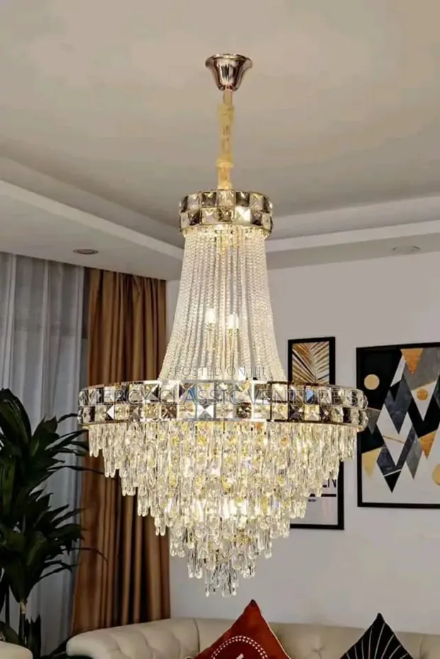 Premium 600mm Crystal LED Chandelier Light - 1