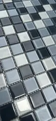 Grey Mixture Glass Mosaic Tiles - 2