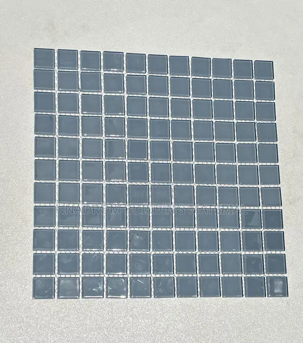 Grey Mixture Glass Mosaic Tiles - 1