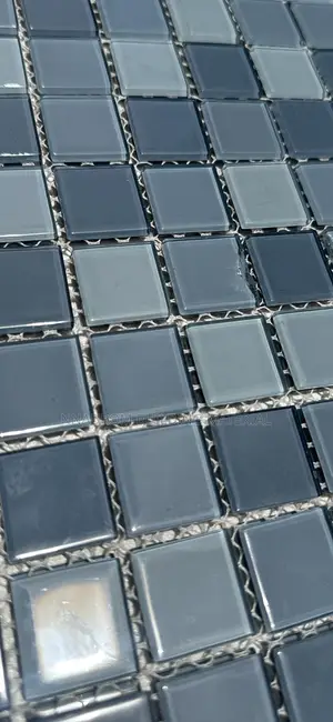 Grey Mixture Glass Mosaic Tiles