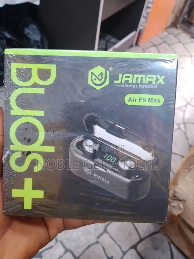 F9 Max Wireless Earbuds with Power Bank & Phone Holder - 1