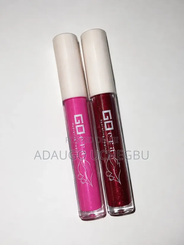 GOera Lipgloss Duo | High Shine, Non-Sticky Gloss | Pink & Wine Red - 1