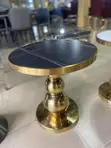Modern Marble Top Side Stool - 1
