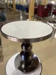 Modern Marble Top Side Stool - 3