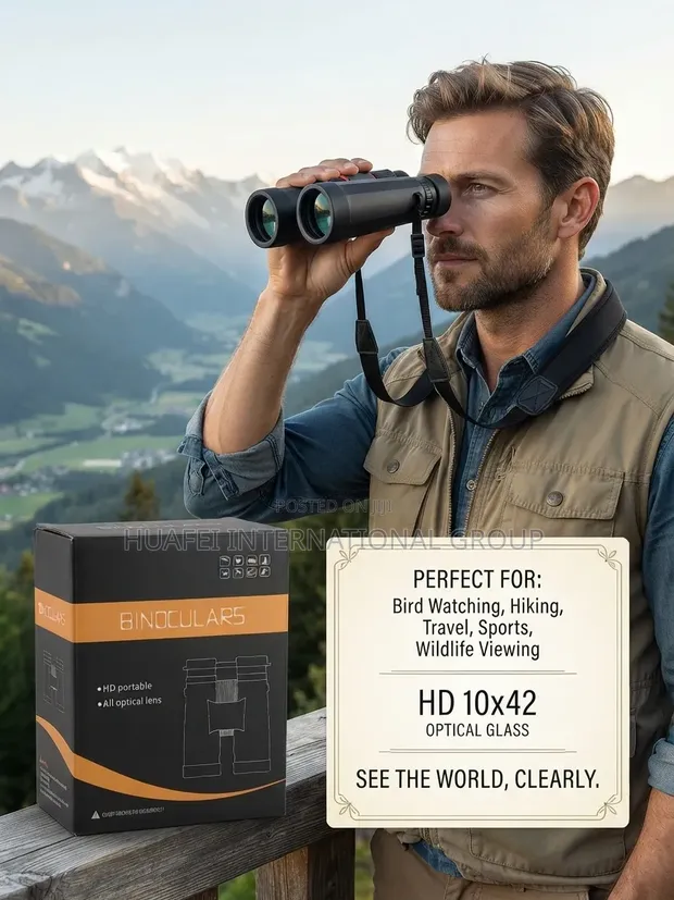 New HD Portable Binoculars - Fully Coated Optical Lens - 1
