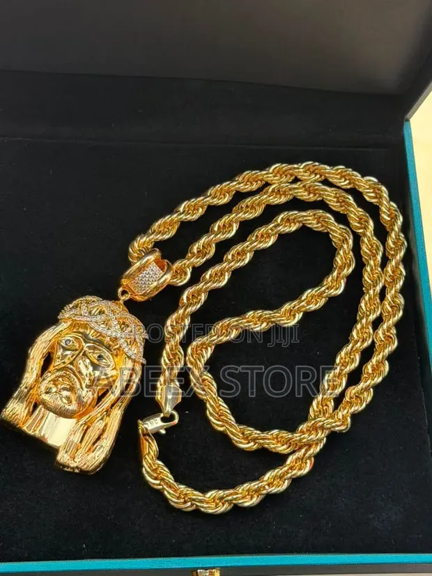 Twist Chain with Pendant - Gold & Silver - 1