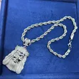 Twist Chain with Pendant - Gold & Silver - 2
