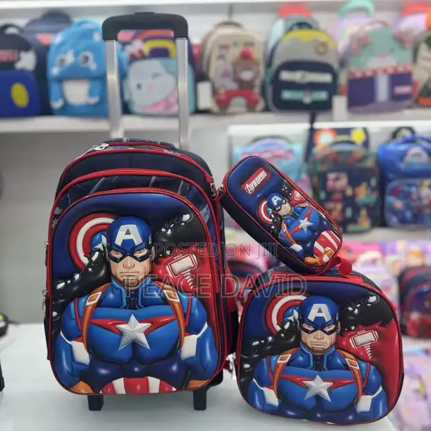 3-in-1 Trolley School Bag - 1
