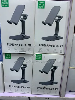 Adjustable Desktop Phone & Tablet Holder Stand (4"-12.9") - Brand New