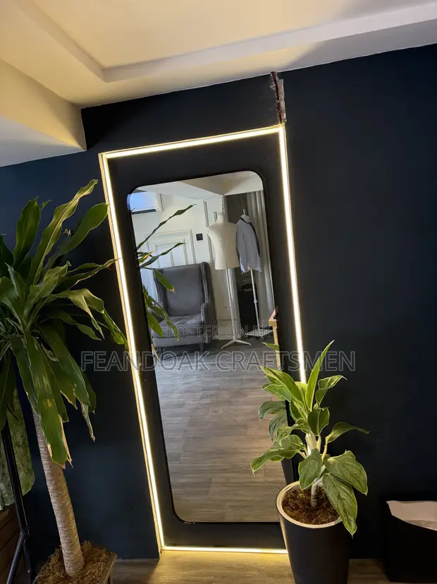 Large Full-Length LED Backlit Dressing Mirror - 1