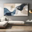 Zane Mai Girma na Abstract - Navy Blue & Beige - 1