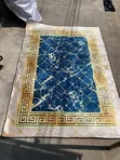 Luxury Black Gold Abstract Area Rug (5x7) - 1