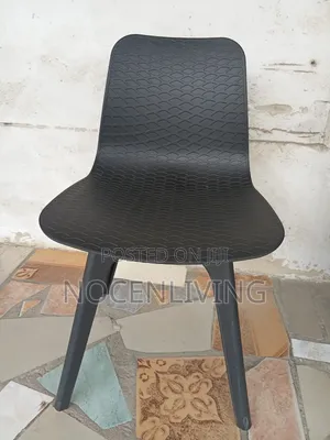 Plastic Armless Cafe Chair - Black