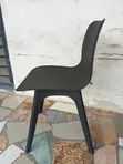Plastic Armless Cafe Chair - Black - 2