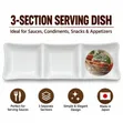 Japanese Divided Serving Dish - White - 2