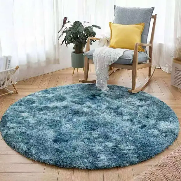 80cm Fluffy Round Rug - VIP Turkey Rug - 1