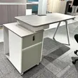 1.2m Modern Executive Office Desk tare da 2-Tier Storage Pedestal - 1
