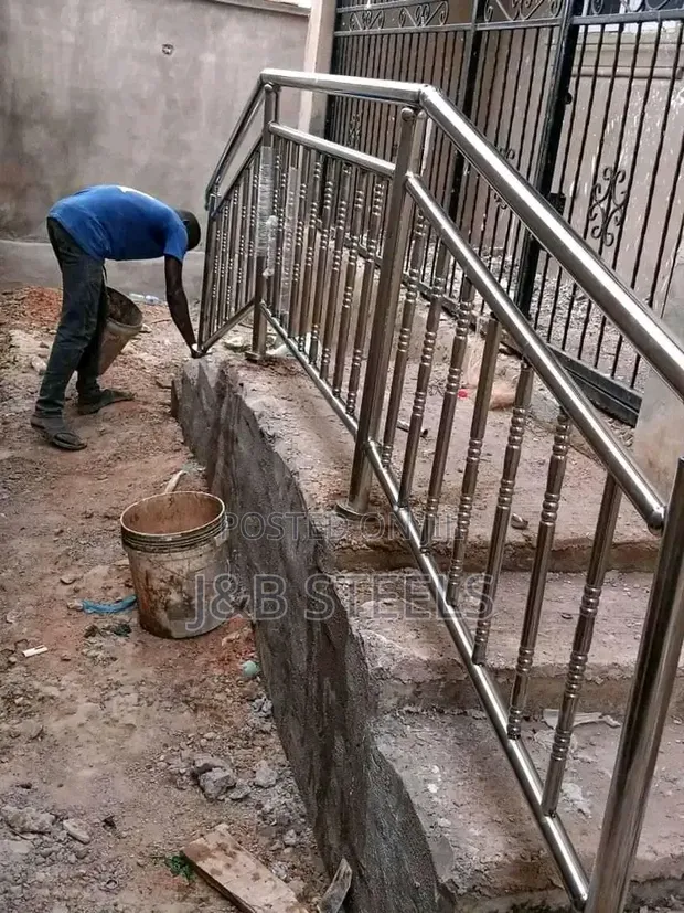 Stainless Steel Handrail Installation - 1