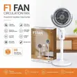 8-Inch Rechargeable Standing Fan with Remote Control - 1