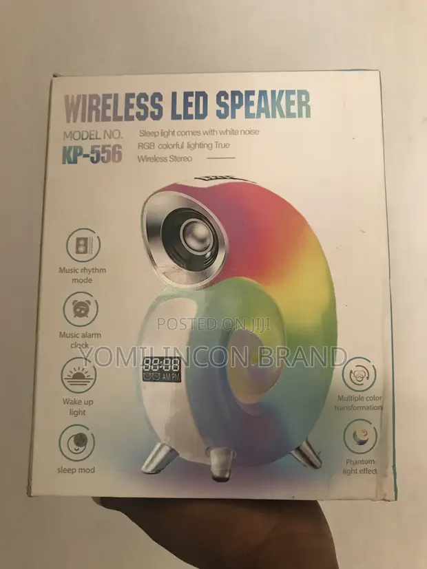 Conch Mai Haske Mai Waƙa KP-556 Wireless LED Speaker - 1