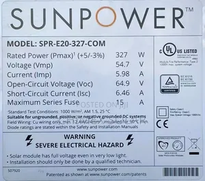 SunPower 327W Solar Panels (Used)