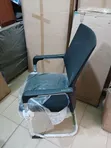 Executive Black Visitors Office Chair with Armrest - 2