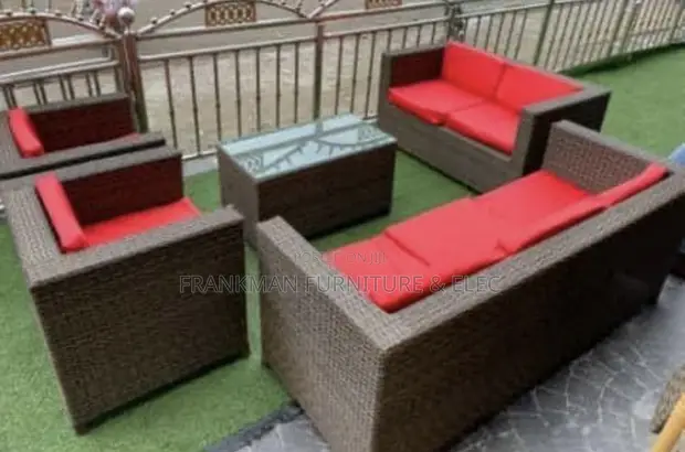 4-Seater Outdoor Rattan Sofa Set - 1
