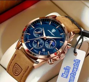 Poedagar Marble-Look Luxury Wristwatch