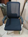 Executive Visitors Back Net Chair - Black - 1