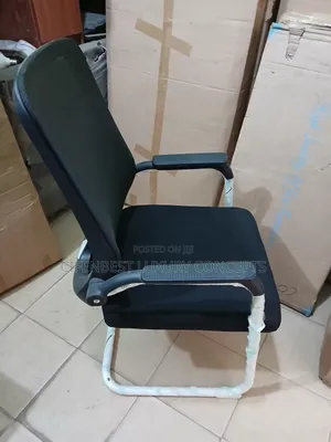Executive Visitors Back Net Chair - Black