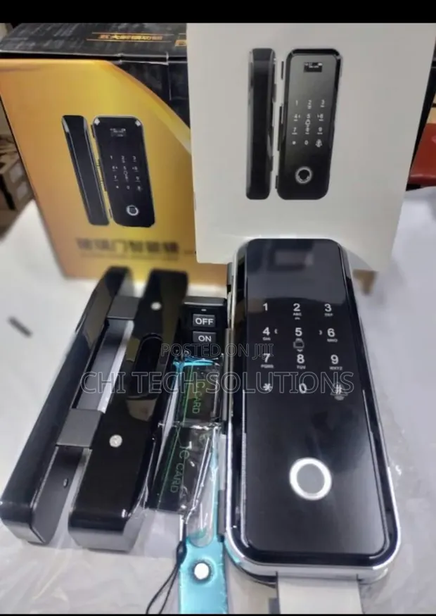 Smart Fingerprint Glass Door Lock - 1