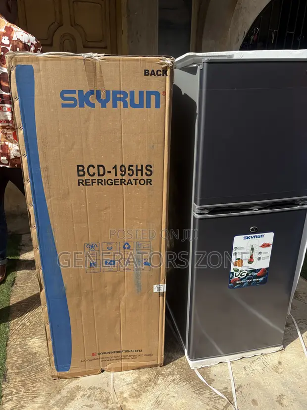 Skyrun BCD-195HS 195L Double Door Refrigerator - 1