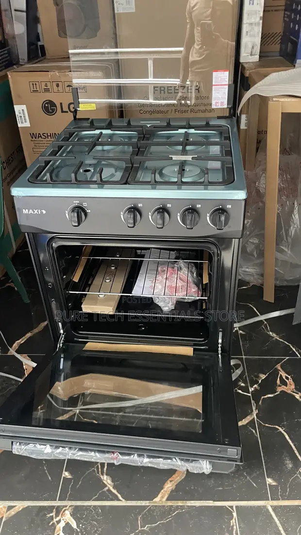 New Maxi 4 Burner Gas Cooker with Oven & Grill - 1