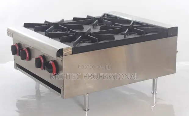 Brand New Commercial 4-Burner Gas Stove - 1